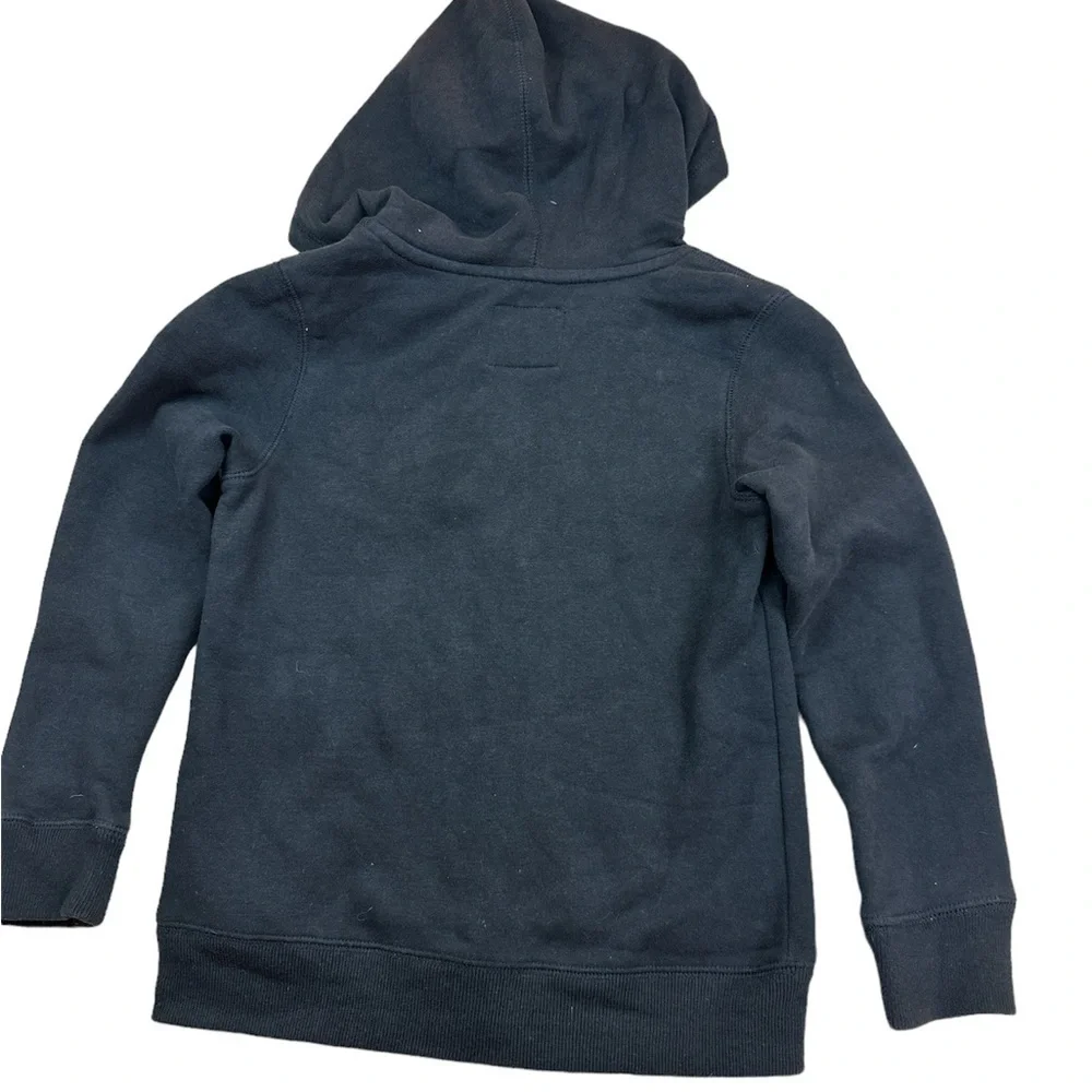 Osh Kosh Navy Blue Boys Hooded Sweatshirt Jacket Kangaroo Pocket Size 6